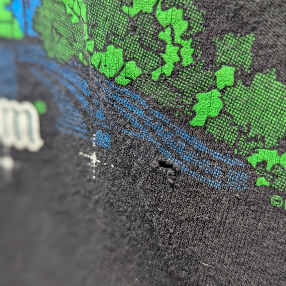 Walt‎ Disney World Magic Kingdom Fireworks Castle T-Shirt Black Mens XL